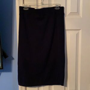 7th Avenue Pencil Skirt with Mesh Bottom